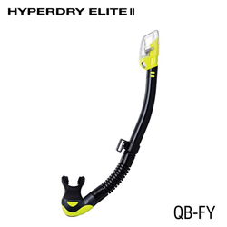 Tusa Sp0101 Hyperdry Elite Ii Snorkel - Black / Flash Yellow